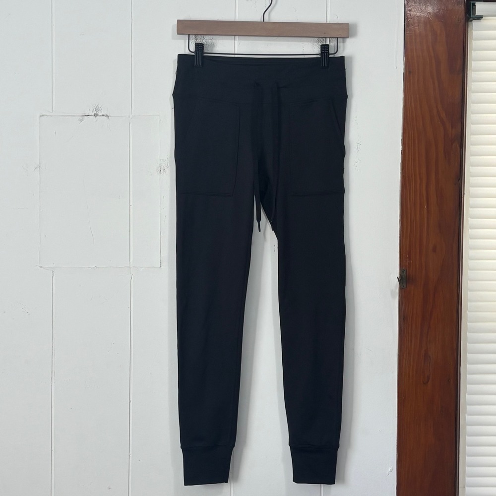 Aerie Chill Play Move Black Joggers Womens Medium High Rise Cargo Pocket Pants